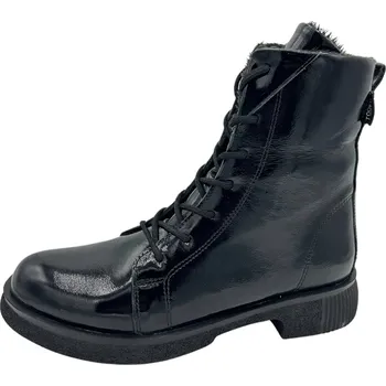 Dámské kozačky OMBELINE Black shiny Obuv Looke 40