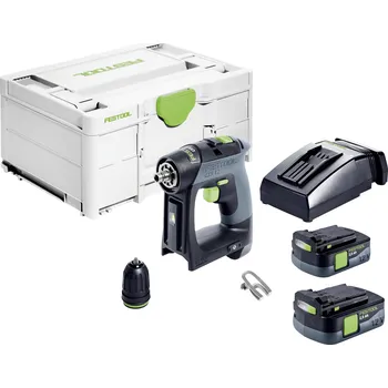 Festool CXS 12 2,5-Plus aku vrtací šroubovák, 10.80 V, 2.50 Ah akumulátor, vč. nabíječky, 576864