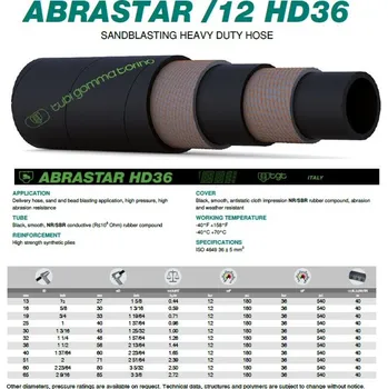 Zahradní hadice TGT 32/48 SANDBLAST ABRASTAR /12 - hadice pro pískování 36 mm3, 12 bar (-40/+70°C) bal. 40