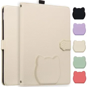 Pouzdro na tablet VSECHNONAMOBIL 121611 CAT FLIP Zaklápěcí pouzdro pro Amazon Kindle Scribe 2024 / Kindle Scribe 2022 APRICOT WHITE