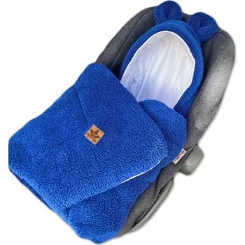 Dětská deka Baby Nellys Medvídek oteplená zavinovací deka do autosedačky 100 x 100 cm