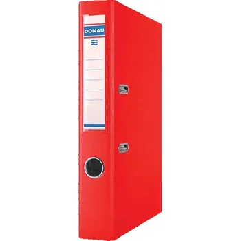 Aktovka na dokumenty Skvěle ZPRACOVANÝ ČERVENÝ ŠANON A4 50mm pákový DONAU na DOKUMENTY