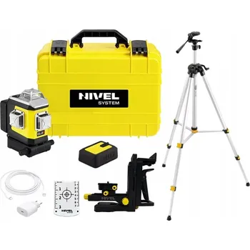 Měřící laser Křížový laser červený 3x360° sada CLx3R + stativ SJJM1EX Nivel System