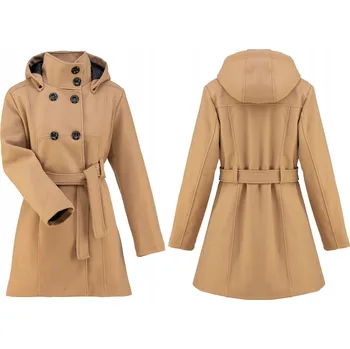 KLASICKÝ KABÁT S PÁSKEM S KAPUCÍ_BARVY_XXL