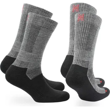 Pánské ponožky Turistické ponožky NORFOLK Nordkapp, Grey - 35-38