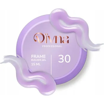 Lak na nehty DIVNA Frame Builder Gel 30 15 ml stavební gel barevný na nehty