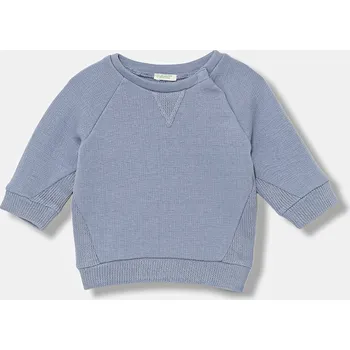 Dětská bavlněná mikina United Colors of Benetton 3ITEA106H.W.seasonal modrá 55X, vel. 74