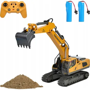 RC model auta DÁLKOVĚ OVLÁDANÝ BAGR SILNÝ HRAČKA PRO DĚTI VELKÝ BULDOZER PILOT RC