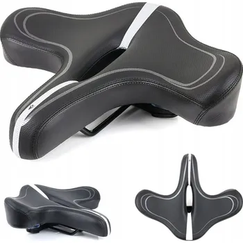 Sedlo na kolo SIODEŁKO ROWEROWE POHODLNÉ ŠIROKÉ SEDLO NA KOLO - VELKÉ 33 CM