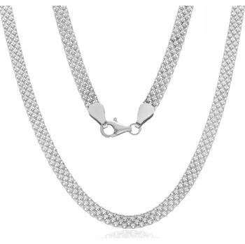 Náhrdelník STŘÍBRNÝ ŘETÍZEK BISMARCK DÁMSKÝ PÁNSKÝ 45 cm