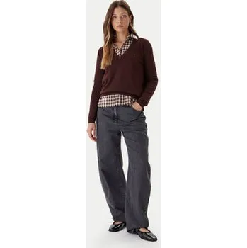 Dámské oblečení Tommy Jeans Svetr Essential DW0DW19888 Hnědá Regular Fit XS