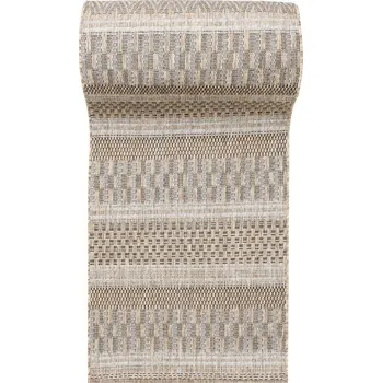 Koberec Makro Abra Běhoun Sisal MELISSA KF85A hnědý béžový Šíře: 60 cm