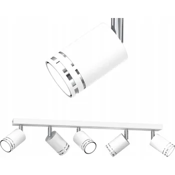 STROPNÍ SVÍTIDLO STROPNÍ BÍLÝ CHROM POHYBLIVÝ LED GX53 POLSKÁ LAMPA SPOT REFLEKTOR