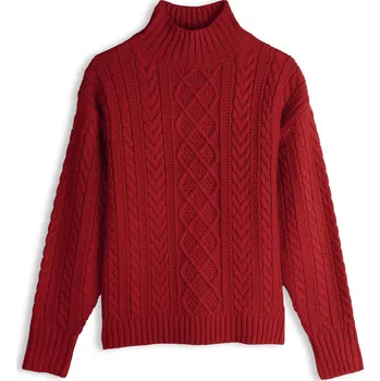 Dámský svetr GATE Pulovr se zaplétaným vzorem 44 625-0993/579
