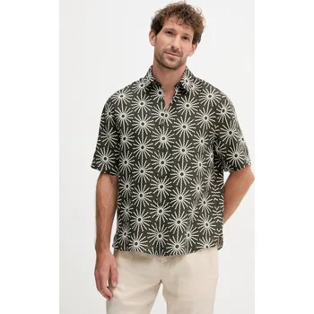 Pánská košile Lněná košile Frescobol Carioca 2592.840 zelená 87X, vel. S