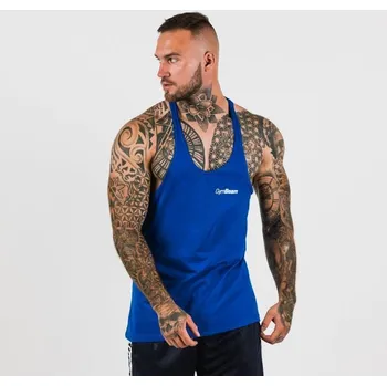 Pánské tílko GymBeam Stringer Dark Blue S modrá