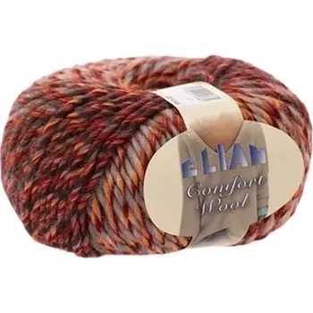 Příze Pletací příze Elian Comfort Wool 461 - červená