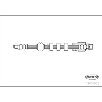 Brzdová hadice Brzdová hadice CORTECO 19031638