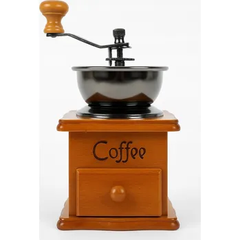 Mlýnek na kávu Ruční mlýnek na kávu dřevěný retro vintage – na zrnkovou kávu