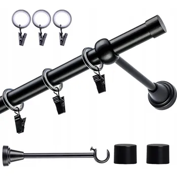 Garnýž VOPPI GARNÝŽ JEDNOŘADÁ SIMPLE S ŽABKAMI 220 CM 19MM BÍLÁ