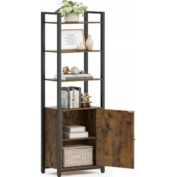 Knihovna Regál Songmics Vasagle, 40 cm x 159,5 cm x 24 cm, rustikální dub