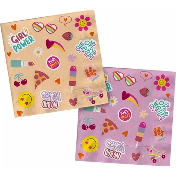 Papírový ubrousek Folat Ubrousky papírové Boho Girlz 33x33 cm 20 ks