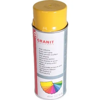 Barva ve spreji Barva žlutá Barva ve spreji Komatsu žlutá WILCKENS GRANIT 400 ml