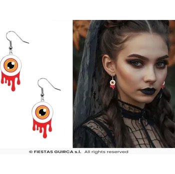 Karnevalový doplněk Naušnice - krvavé oči