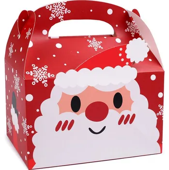 Dárková krabička Vánoční dárková krabička sob, Mikuláš, malé, 2 červená Mikuláš