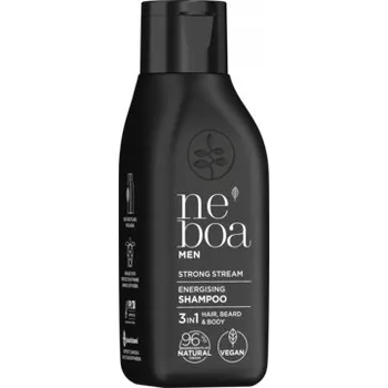 Šampon Neboa Men šampon Strong 3 v 1, 100 ml TRAVEL mini SIZE pánský šampon