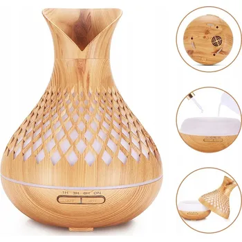 Aroma difuzér DIFUZÉR ESENCIÁLNÍCH OLEJŮ 500ML AUTOMATICKÉ VYPNUTÍ BEZPEČNÝ PRO CELONOČNÍ POUŽITÍ