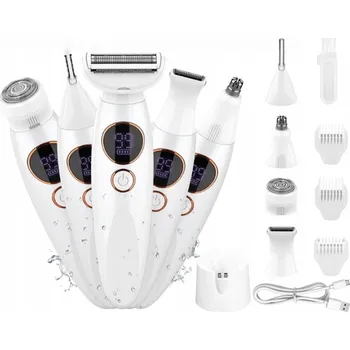 Holicí strojek HOLICÍ STROJEK DÁMSKÝ depilátor zastřihovač na tělo bikin a nohy podpaží 5v1 USB