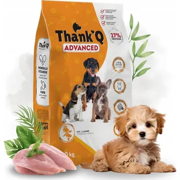 Krmivo pro psa Thank'q Advanced Junior krmivo pro štěňata, kuře se zeleninou 10 kg