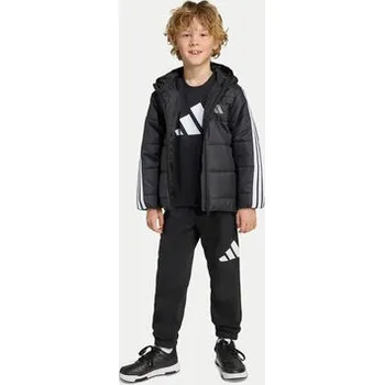 adidas Zimní bunda Essentials 3-Stripes JW2443 Černá Regular Fit 5_6Y