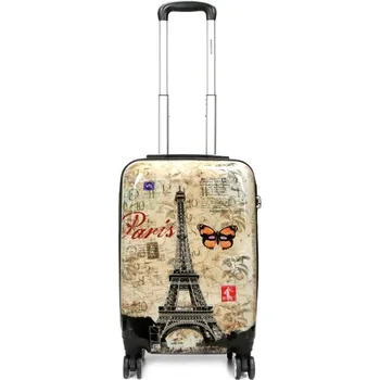 Malý kabinový skořepinový kufr na kolečkách 40l Snowball 86820C vicebarevná