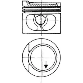 Píst motoru Píst KOLBENSCHMIDT 93872620