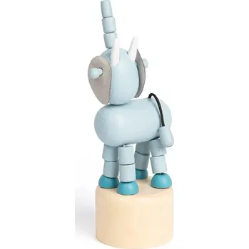 Dřevěná hračka Bigjigs Toys Dřevěná mačkací zvířátka Safari Slon 1 ks