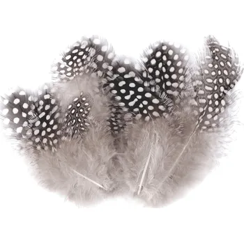 Slepičí peří délka 5-13 cm, malé, 5 šedá nejsvětlejší