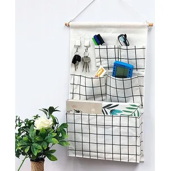 Úložný box Multifunkční závěsný úložný organizér Taška Spodní kalhotky Tašky Bílé