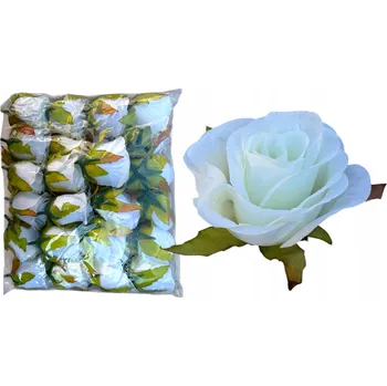 umělá květina Růže v poupěti VELKÝ KVĚT pro výrobu umělé květiny LUX BÍLÁ 6 x 5 cm