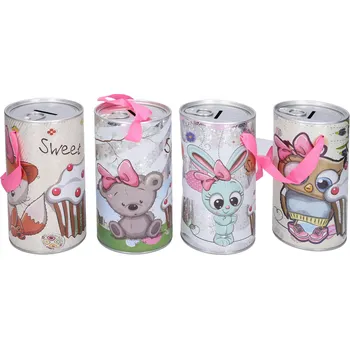 Pokladnička Pokladnička se zvířátky 15 × 8,3 cm