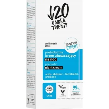 Pleťový krém Under Twenty Prebiotický noční krém s exfoliačním účinkem 50 ml