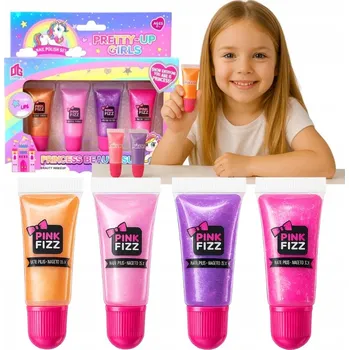 kreativní sada KOSMETICKÁ SADA LESKY NA RTY PRO DĚTI + MALOVÁNÍ SE TŘPYTKAMI