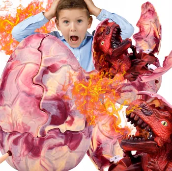 DINOSAURUS VE VAJÍČKU ZEJE ŘVE PÁRA SVĚTLO ZVUK HUDBA VAJÍČKO INTERAKTIVNÍ