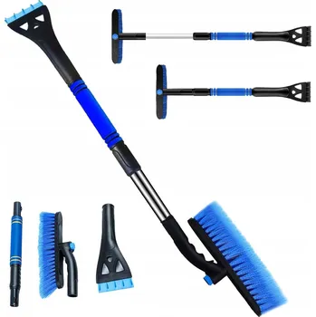 Autoškrabka ŠKRABKA NA LED S KOŠTĚTEM ŠKRABKA AUTOMOBILOVÁ KARTÁČ NA SNÍH