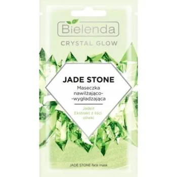 Pleťová maska Bielenda Crystal Glow Jade Stone hydratační a vyhlazující maska 8g