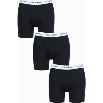 Pánské boxerky Calvin Klein 3-balení černé, s dlouhými nohavicemi, velikost XL