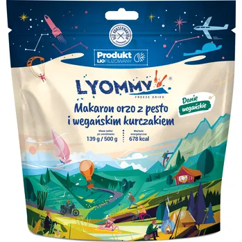 Orzo těstoviny s pestem a veganským kuřetem 500g