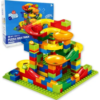 ostatní stavebnice Velká Sada Stavebních Kostek - 168 Dílků +3 roky