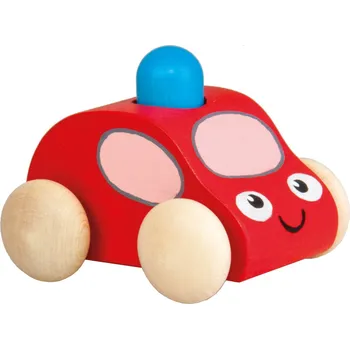 autíčko Pískací auto s majákem 1ks červená